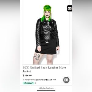 Blackcraft BCC Faux Leather Moto Jacket